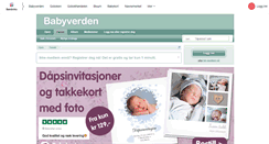 Desktop Screenshot of forum.babyverden.no
